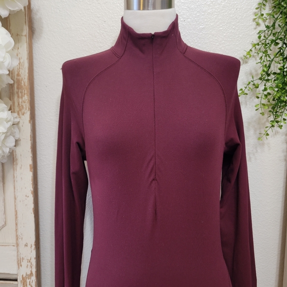 Lululemon Burgundy Long sleeve sweat shirt size 4 - Picture 2 of 10